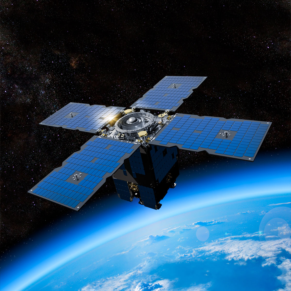 Orbital Test Bed (OTB) satellite render