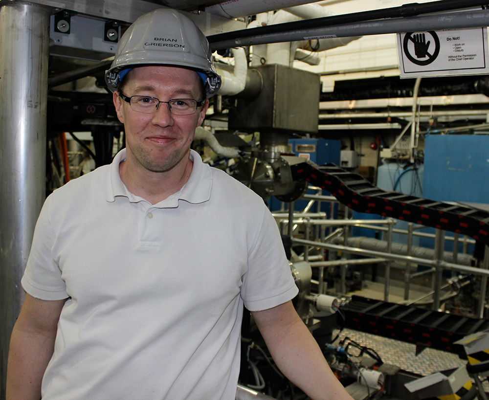 Physicist Brian Grierson won a $2.5 million research grant for fusion-energy research based at the General Atomics-operated fusion facility