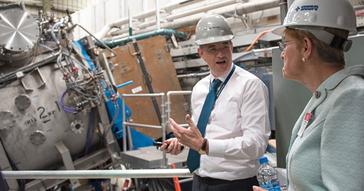 Congresswoman Marcy Kaptur Tours DIII-D National Fusion Facility