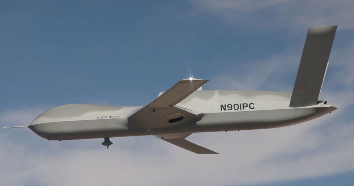 GA-ASI Flies Completely Autonomous UAS Flight Using Avenger MQ-20A
