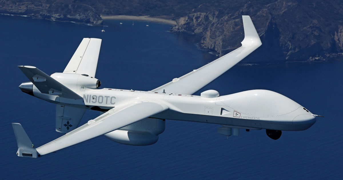 GA-ASI Display at UMEX Features SeaGuardian UAS