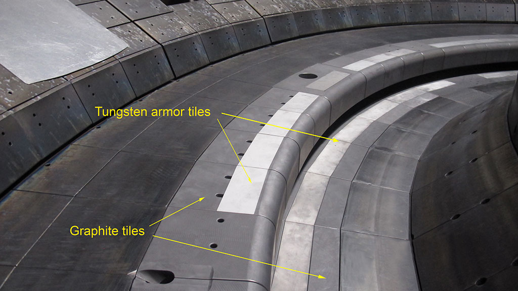 floor of the DIII-D tokamak