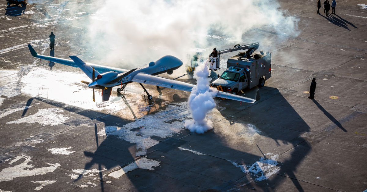 GA-ASI Performs Cold Weather Validation Using MQ-9B SkyGuardian