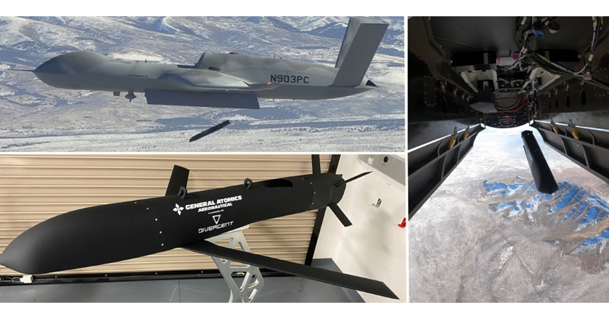 GA-ASI Demonstrates Release of A2LE from MQ-20 Avenger UAS