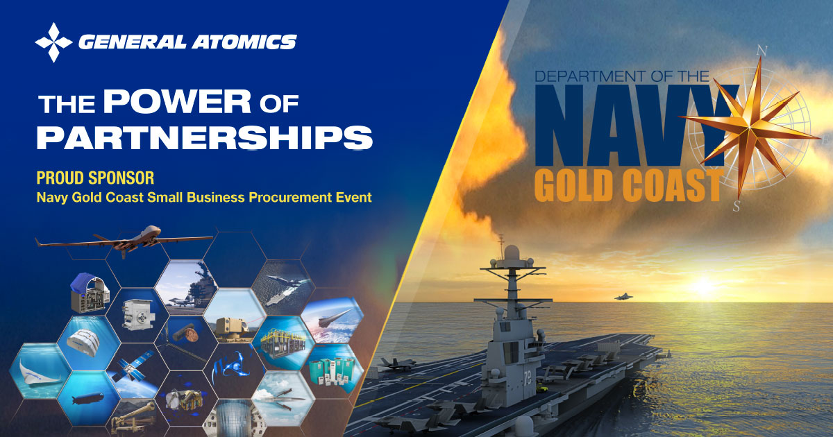 General Atomics to Shine as Diamond Sponsor of the 36th Annual Navy Gold Coast Procurement Event