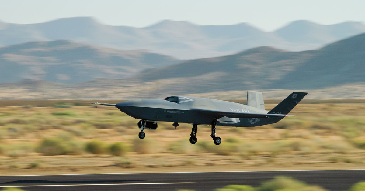 GA-ASI Marks Another Aviation First With YFQ-42A CCA Flight Testing
