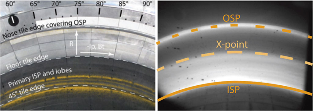 footprint of plasma power striking the lower floor tiles