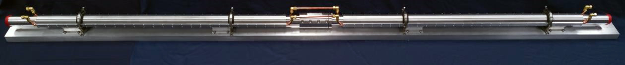 4.2-m long water-cooled waveguide assembly in 63.5-mm diameter for 170 GHz.