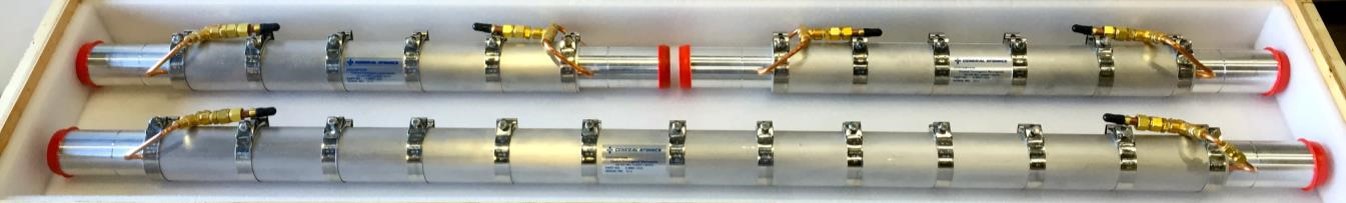 Water-cooled waveguide assembly in 63.5-mm diameter for 170 GHz.