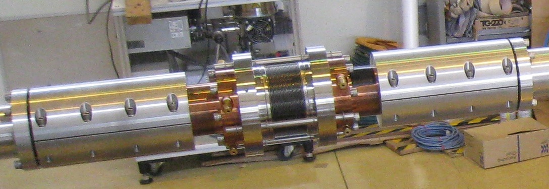 63.5-mm Waveguide Sliding Joint mounted in a transmission line for long high-power tests